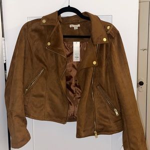 Francesca’s suede jacket new with tags!!
